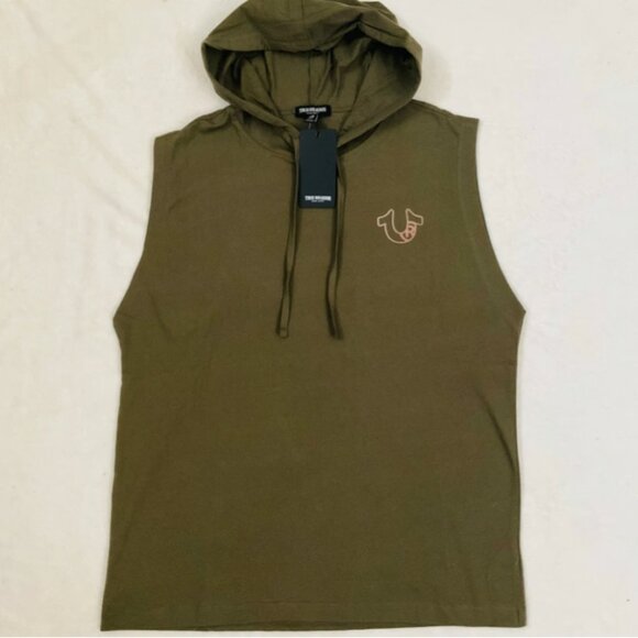 TRUE RELIGION Horseshoe Box Hoodie Tank - Picture 2 of 3